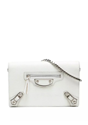 Balenciaga Pre-Owned 2010s leather chain crossbody bag - White