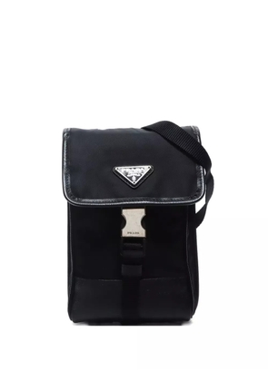 Prada Pre-Owned 2010s triangle-logo cross body bag - Black