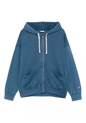 Champion logo-patch hoodie - Blue
