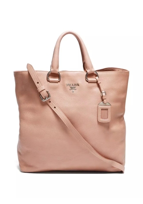 Prada Pre-Owned 2000-2020 logo-lettering two-way handbag - Pink