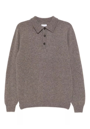 Sunspel wool polo shirt - Brown