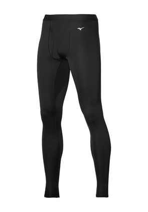 Mizuno logo-detail compression tights - Black