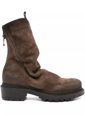 Metisse 40mm slouch calf-suede boots - Brown