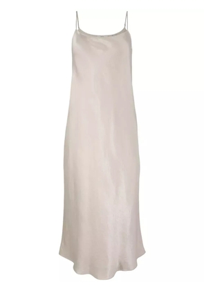Vince satin midi slip dress - Neutrals