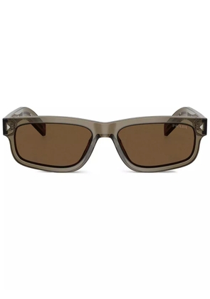 Prada Eyewear rectangle-frame sunglasses - Brown