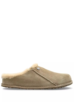 Birkenstock Zermatt shearling trim sandals - Neutrals