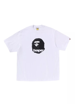 A BATHING APE® logo-print T-shirt - White