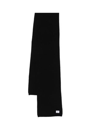 C.P. Company logo-appliqué scarf - Black