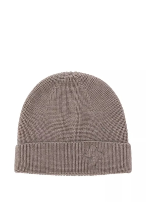 Tagliatore logo-embossed beanie - Brown