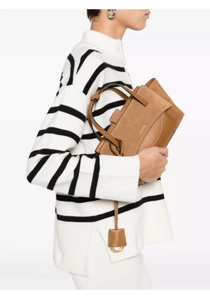 HIDESINS suede panelled tote bag - Brown