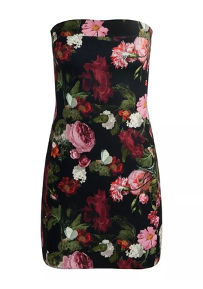 alice + olivia Kelly floral mini dress - Black
