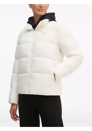 GUESS USA zip-up puffer jacket - White