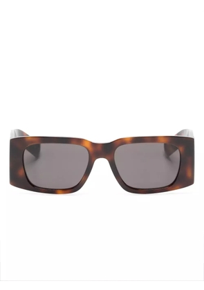 Saint Laurent Eyewear SL 654 rectangle-frame sunglasses - Brown