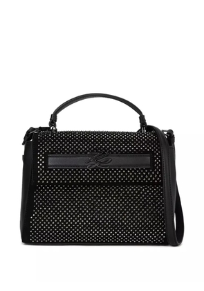 Karl Lagerfeld K/Autograph rhinestone-embellished tote bag - Black