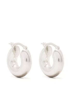 Jil Sander sterling-silver sculptural hoop earrings