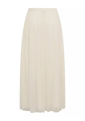 ALPHA STUDIO pleated midi skirt - Neutrals