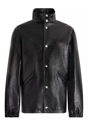 Bally press-stud fastening leather jacket - Black