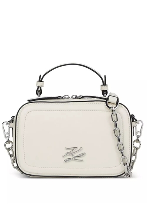 Karl Lagerfeld chain-strap crossbody bag - White
