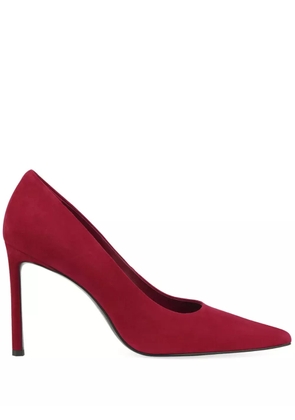 POTAMY 100mm suede heeled pumps - Red