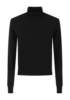 Alexander McQueen ribbed-trim sweater - Black