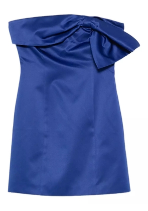 ROTATE BIRGER CHRISTENSEN bow-detail strapless dress - Blue