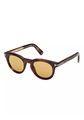TOM FORD Eyewear tortoiseshell-effect sunglasses - Brown