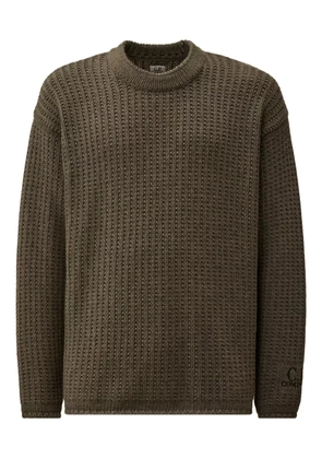 C.P. Company crew-neck waffle-knit sweater - Grey