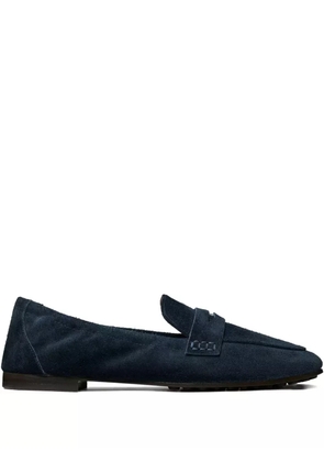 Tory Burch penny-strap suede loafers - Blue