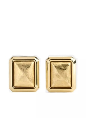 Jacquemus square stud earrings - Gold