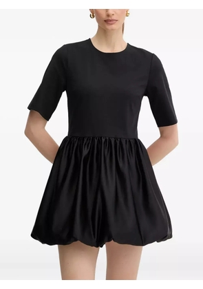 TWINSET gathered-skirt mini dress - Black
