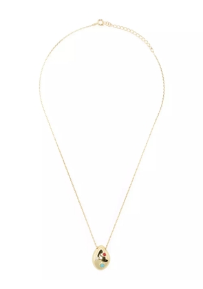 Eshvi mini drop shape necklace - Gold