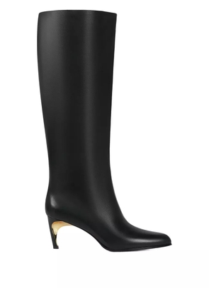 POTAMY leather knee-high boots - Black