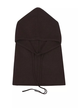 POTAMY tied hood - Brown