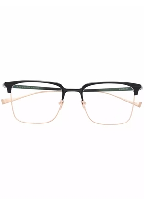 Masunaga square-frame glasses - Black