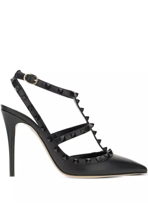 Valentino Garavani 100mm Rockstud strap pumps - Black