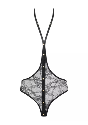 Maison Close jeux magnétiques harness lace panty - Black