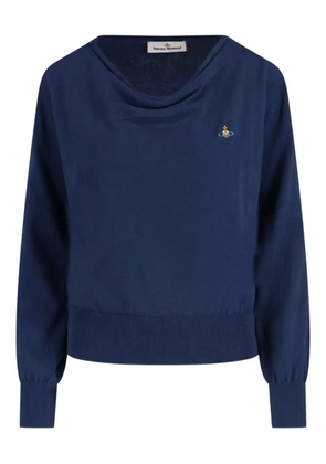 Vivienne Westwood Orb-embroidered top - Blue