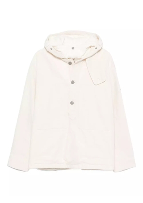 Stone Island logo-patch hooded jacket - Neutrals