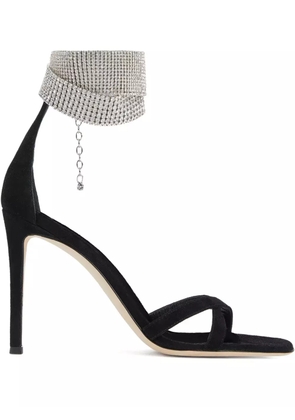 Giuseppe Zanotti 105mm Janell crystal sandals - Black