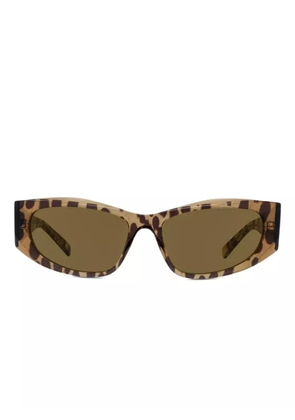 Givenchy Eyewear animal-print cat eye-frame sunglasses - Brown