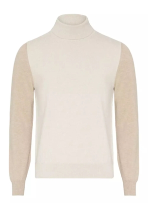 Maison Margiela two-tone turtleneck sweater - Neutrals