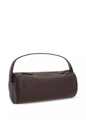 The Row Round 90s leather tote bag - Brown