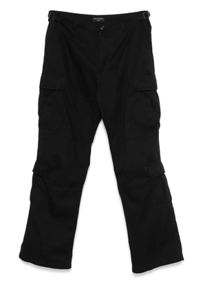 Balenciaga logo-embroidered cargo pants - Black