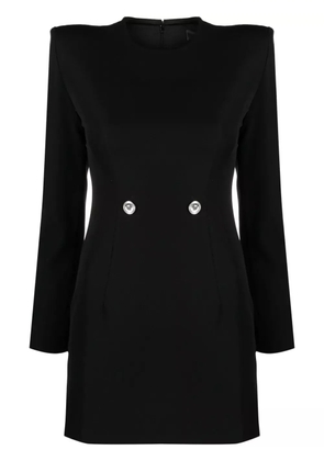 Versace Hourglass grain-de-poudre minidress - Black