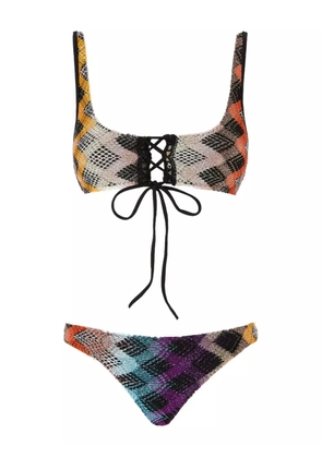 Missoni zigzag-pattern bikini - Black