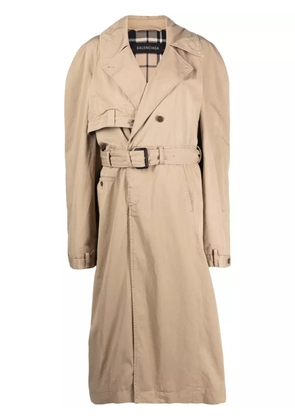 Balenciaga belted trench coat - Neutrals