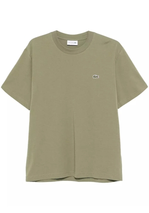 Lacoste logo-appliqué T-shirt - Green