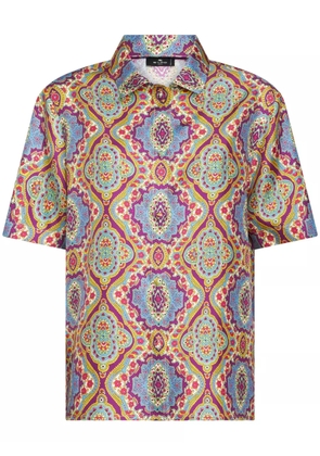 ETRO paisley-print silk shirt - Pink