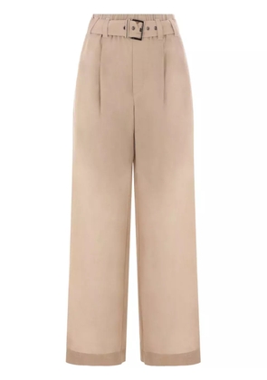 Brunello Cucinelli belted gauze trousers - Neutrals