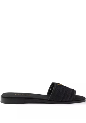 Prada leather slides - Black
